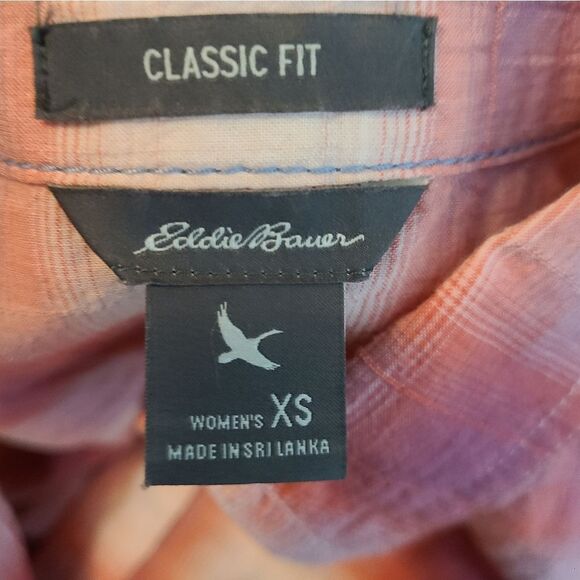 Eddie Bauer Classic Fit Stretch Cotton Plaid Button Down Shirt - Picture 4 of 11